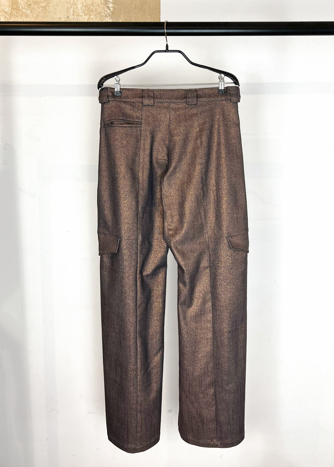 Cargo Pants with Pockets and Panels in Bronze "Billie"