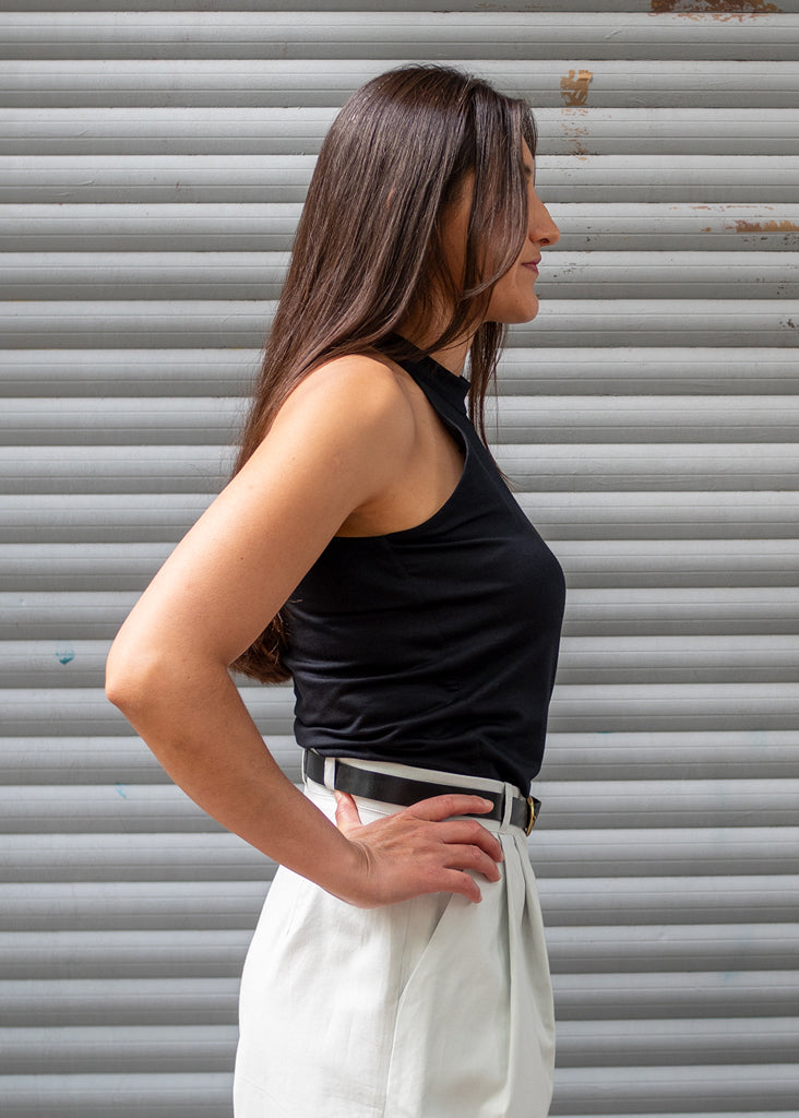 Milana Top Black - Corvera Vargas berlin conscious fashion brand. Milana Top Black for women.