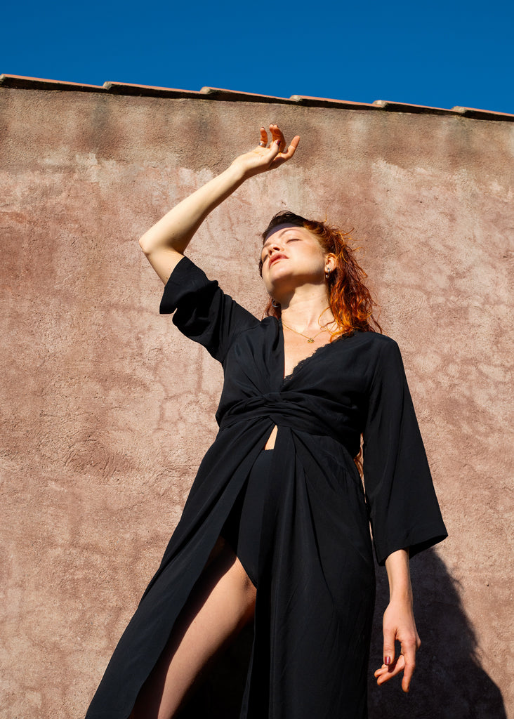 Sandra Dress Black - Corvera Vargas berlin conscious fashion brand. Sandra Dress Black for women.