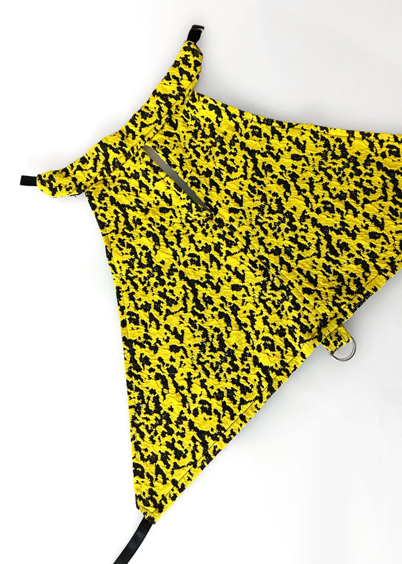 Halter Crop Top with Elastic Ties in Snake Patterns "Zia"