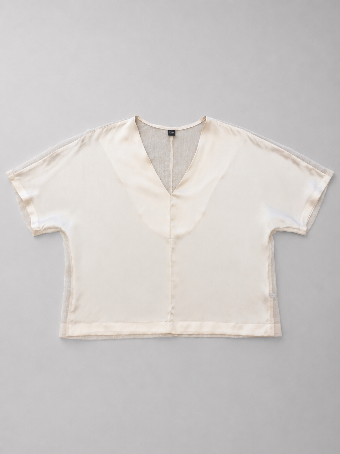 "Lille" Blouse Off-White Silk