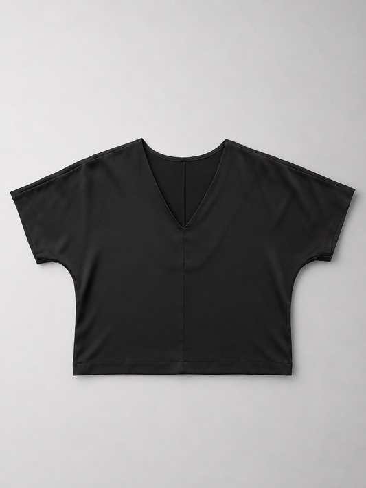 "Lille" Blouse in Black Viscose