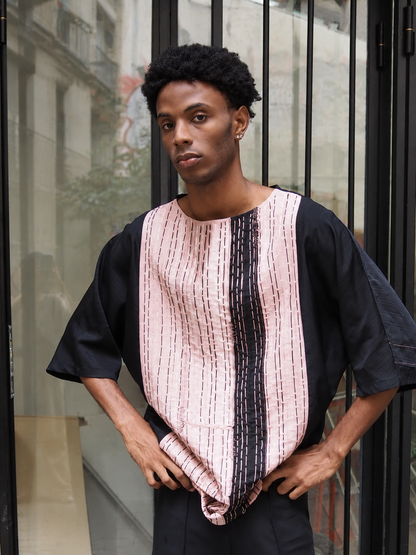 Unique One Off Upcycled Tunic in Silk