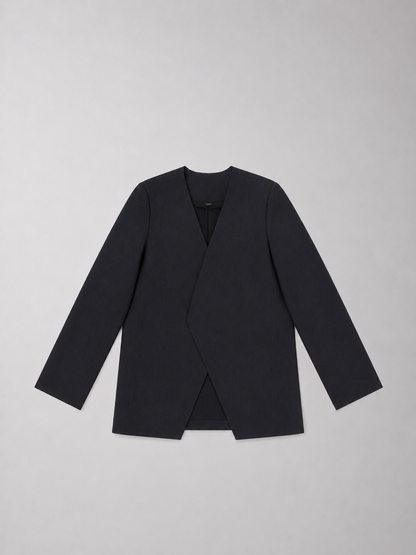 "Zurich" Collarless Blazer