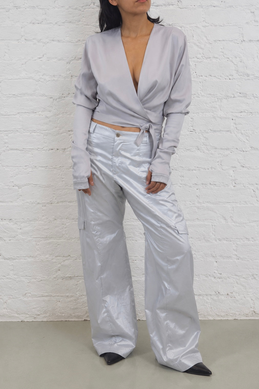 Nika Long Sleeve Wrap Top