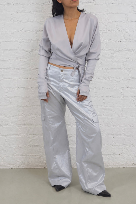Nika Long Sleeve Wrap Top