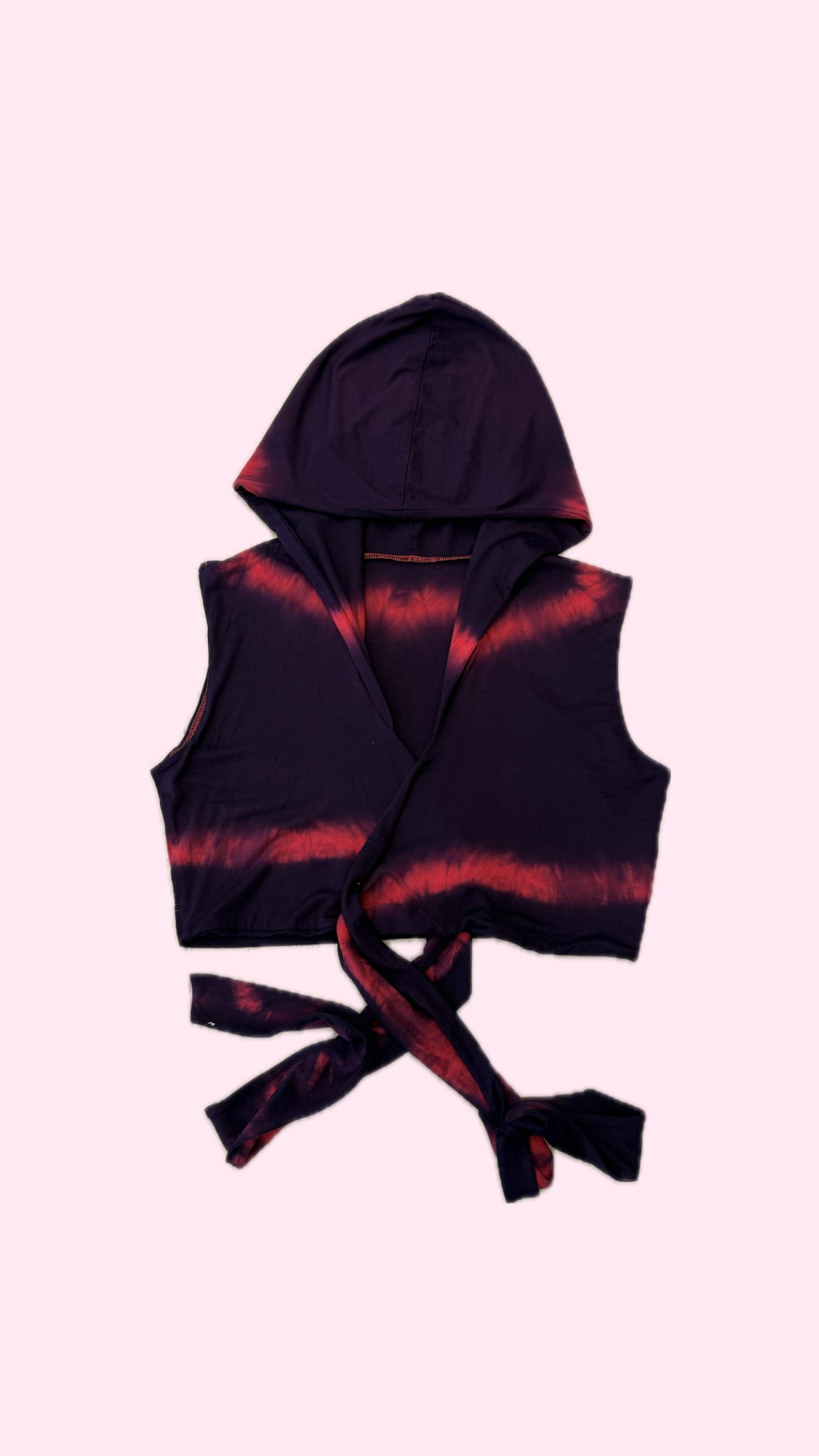 Wrap Tank with Hood in Jersey "Natalia"