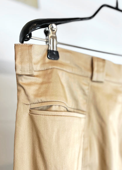 Cargo Pants with Pockets and Panels in Soft Camel "Billie"