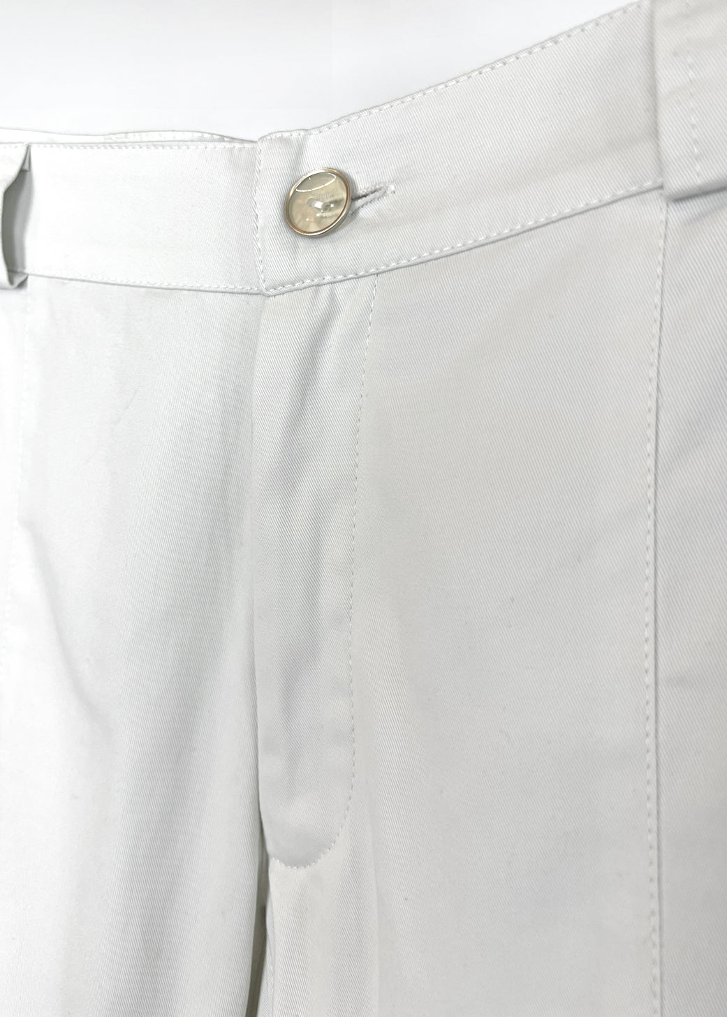 Cargo Pants with Pockets and Panels in Cream Cotton "Billie"