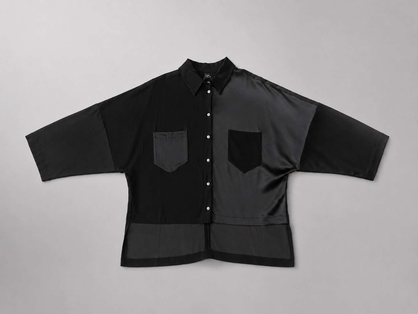 "Lynn" Shirt in Black Viscose