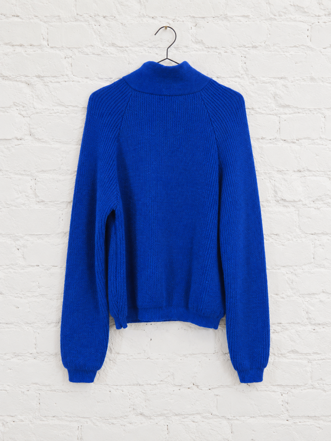 Unisex Alpaca Wool Knit Pullover "Zip Bomber"