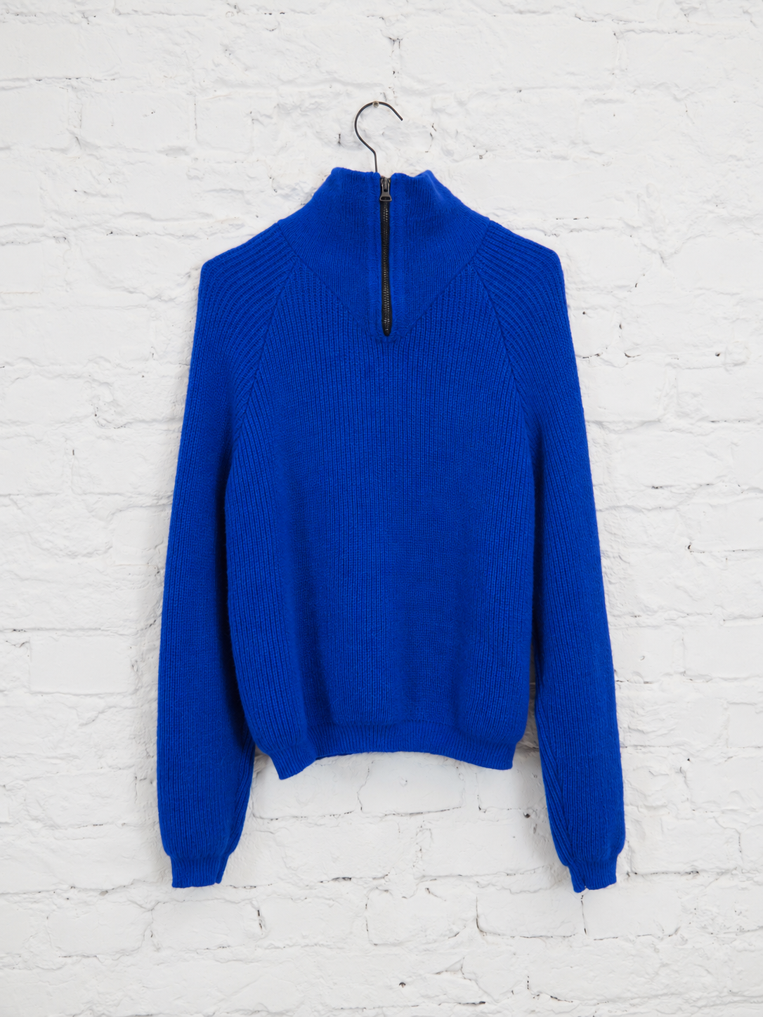 Unisex Alpaca Wool Knit Pullover "Zip Bomber"