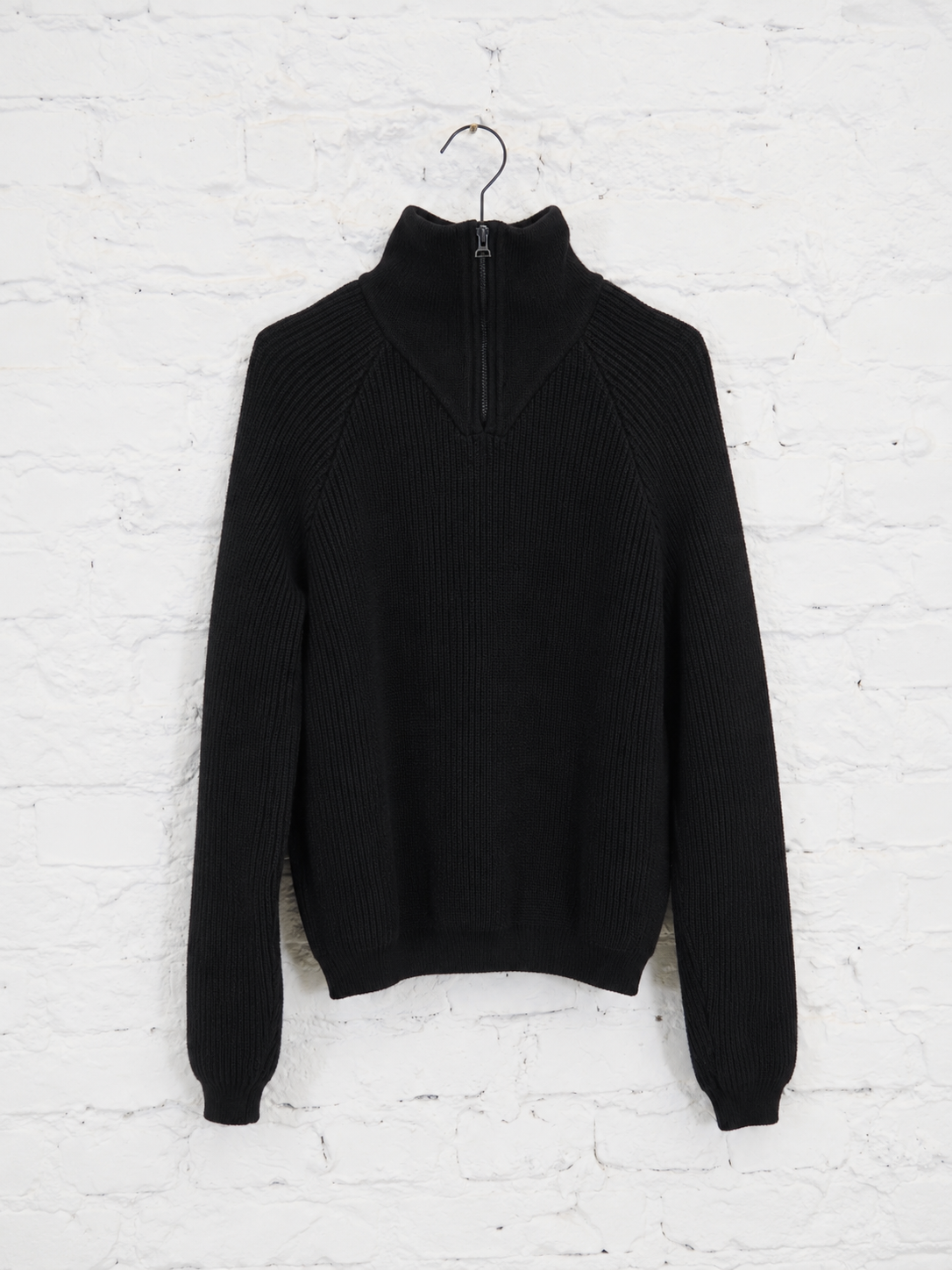 Unisex Alpaca Wool Knit Pullover "Zip Bomber"