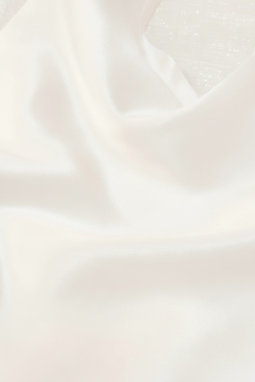 "Lille" Blouse Off-White Silk