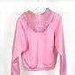 Cosy Hoodie in Pink Cotton Blend Jersey "July"