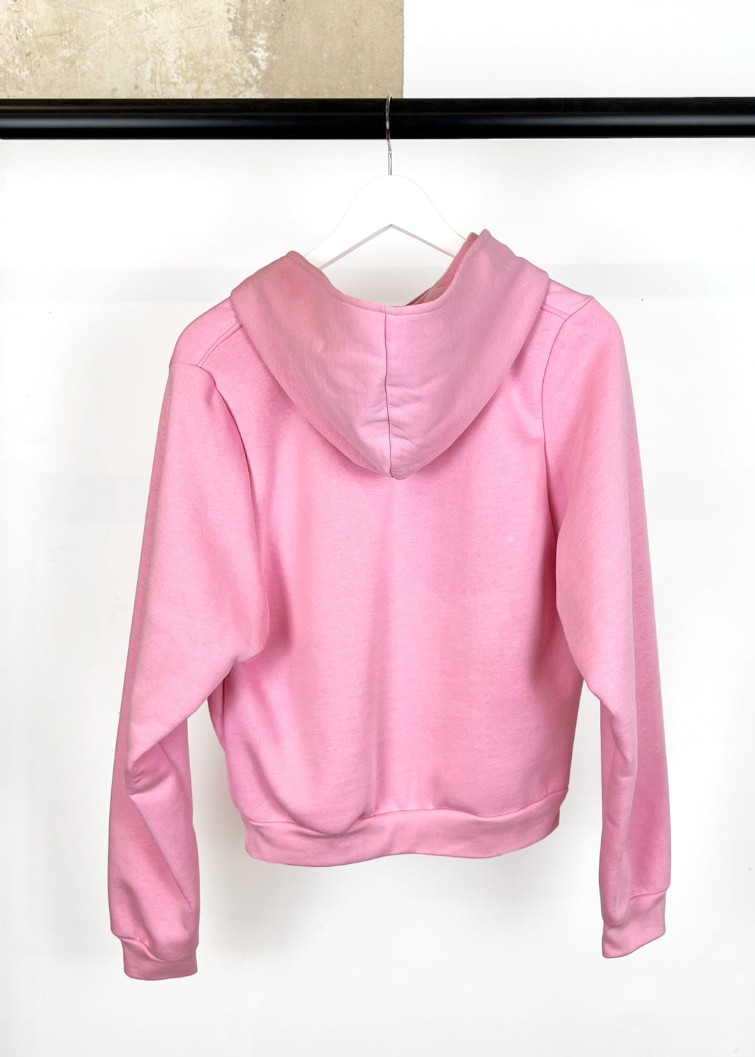 Cosy Hoodie in Pink Cotton Blend Jersey "July"