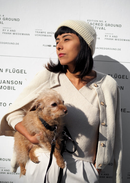 Alpaca Knit Bomber - Corvera Vargas berlin conscious fashion brand. Alpaca Knit Bomber for women.