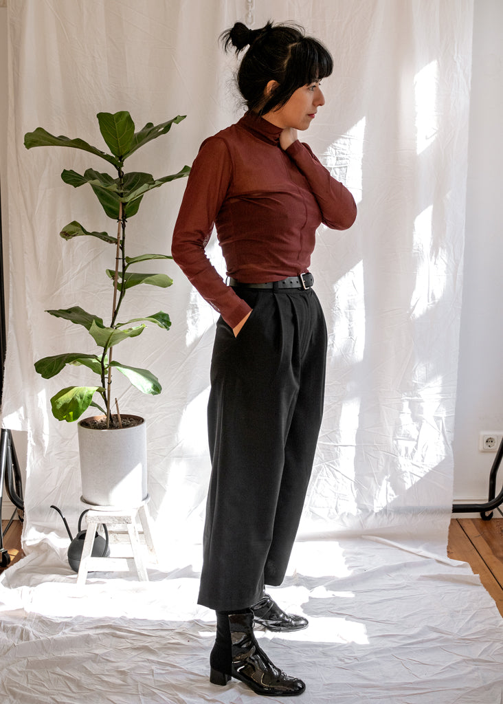 Charlotte Culottes Black - Corvera Vargas berlin conscious fashion brand. Charlotte Culottes Black for women.